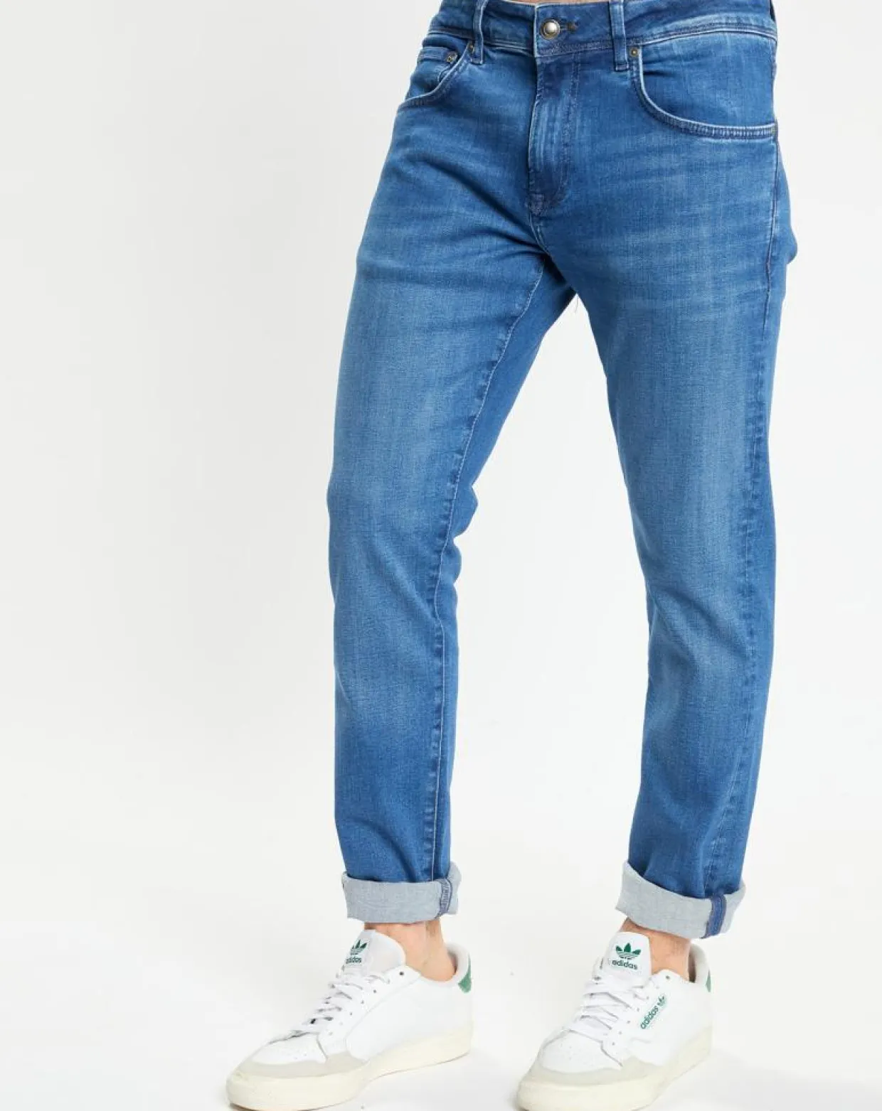 Jean Slim Fit Wash Flex bleu moyen-Hackett London Online