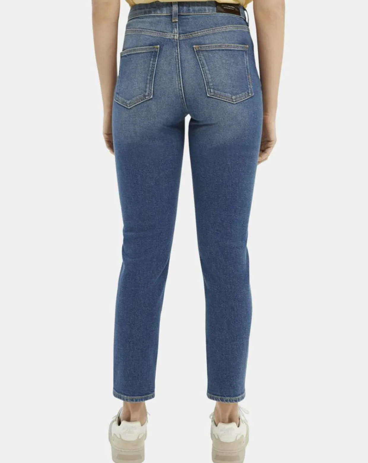 Jean Slim High Five Taille Haute bleu-Scotch & Soda Discount