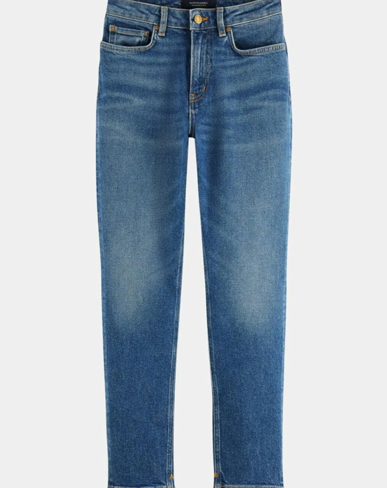 Jean Slim High Five Taille Haute bleu-Scotch & Soda Discount