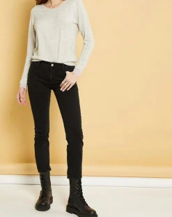 Femme Acquaverde Jeans^Jean slim Natural Arizona black stone