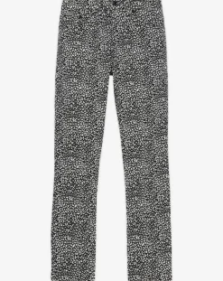 Homme The Kooples Jeans^Jean Slim Punk Léopard noir