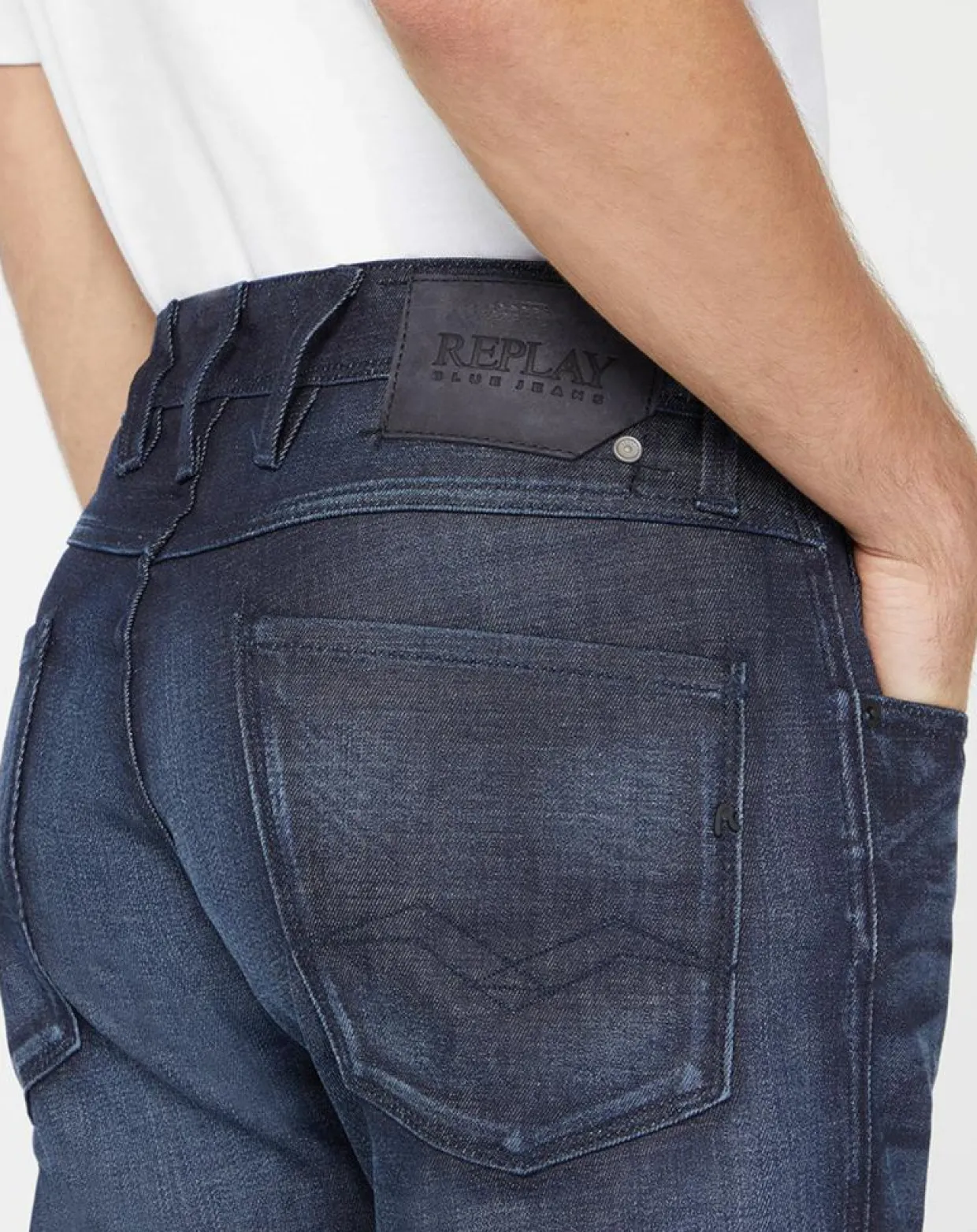Homme Replay Jeans^Jean Slim Pure Denim Anbass bleu foncé