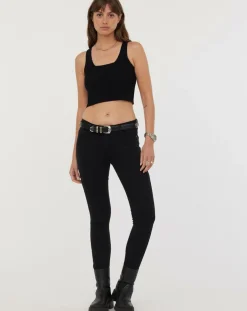 Femme Acquaverde Jeans^Jean slim Scarlett noir