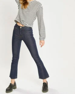 Jean Taille haute Crop Boot bleu foncé-Scotch & Soda Best