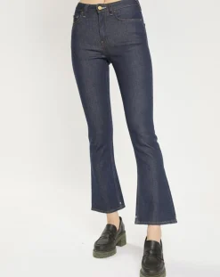 Jean Taille haute Crop Boot bleu foncé-Scotch & Soda Best