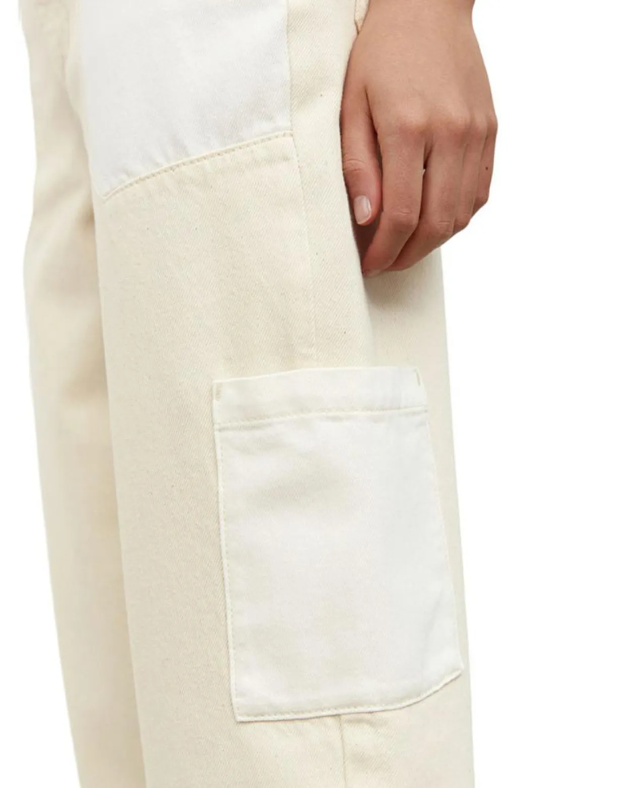 Femme Marc O'Polo Jeans^Jean Taille haute Oversize Patch blanc