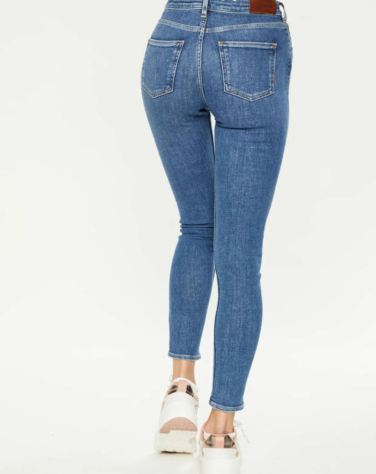 Jean taille haute Skinny bleu-Scotch & Soda Clearance