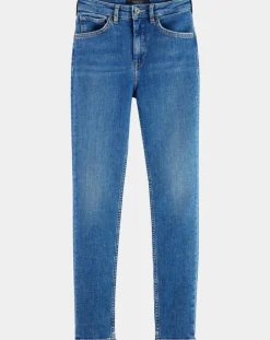 Jean taille haute Skinny bleu-Scotch & Soda Clearance