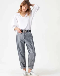 Femme Indies Jeans^Jean Timee bleu/argenté