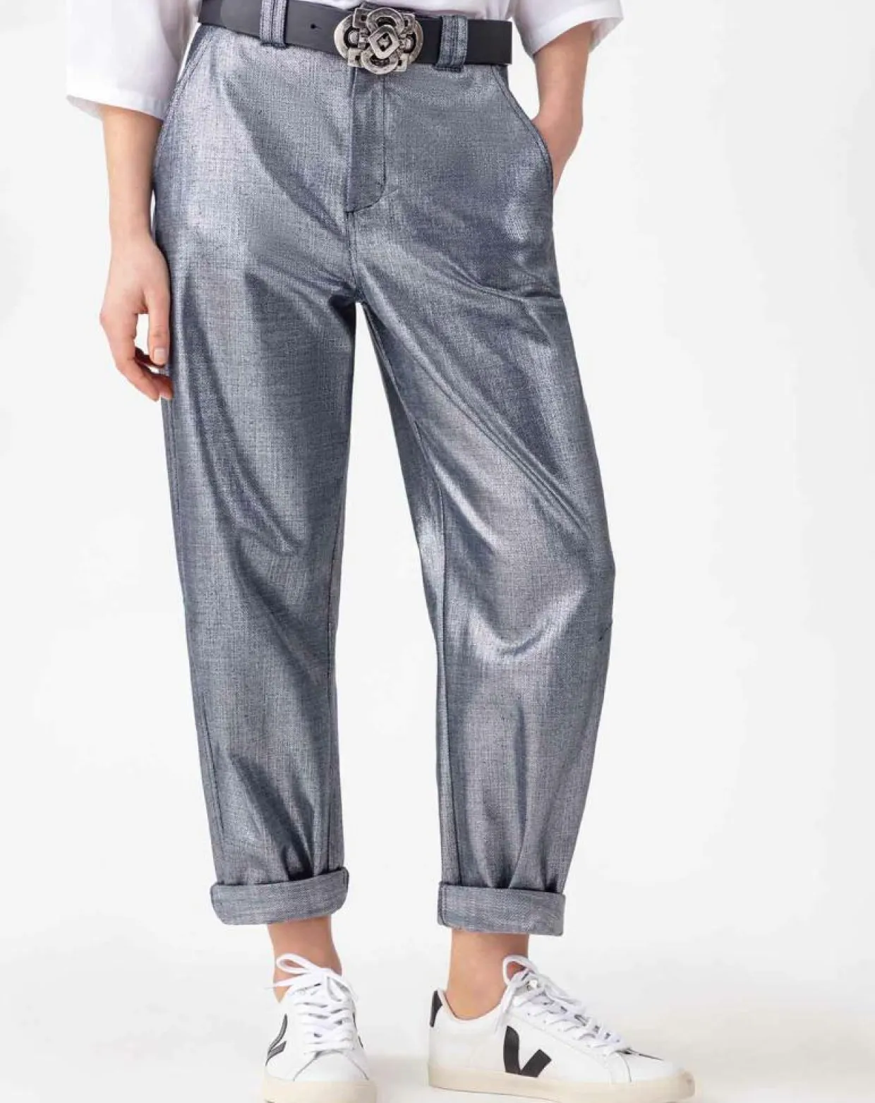 Femme Indies Jeans^Jean Timee bleu/argenté