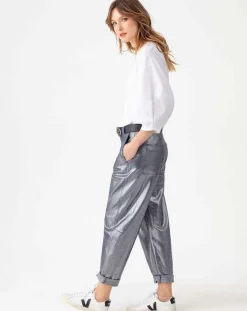 Femme Indies Jeans^Jean Timee bleu/argenté