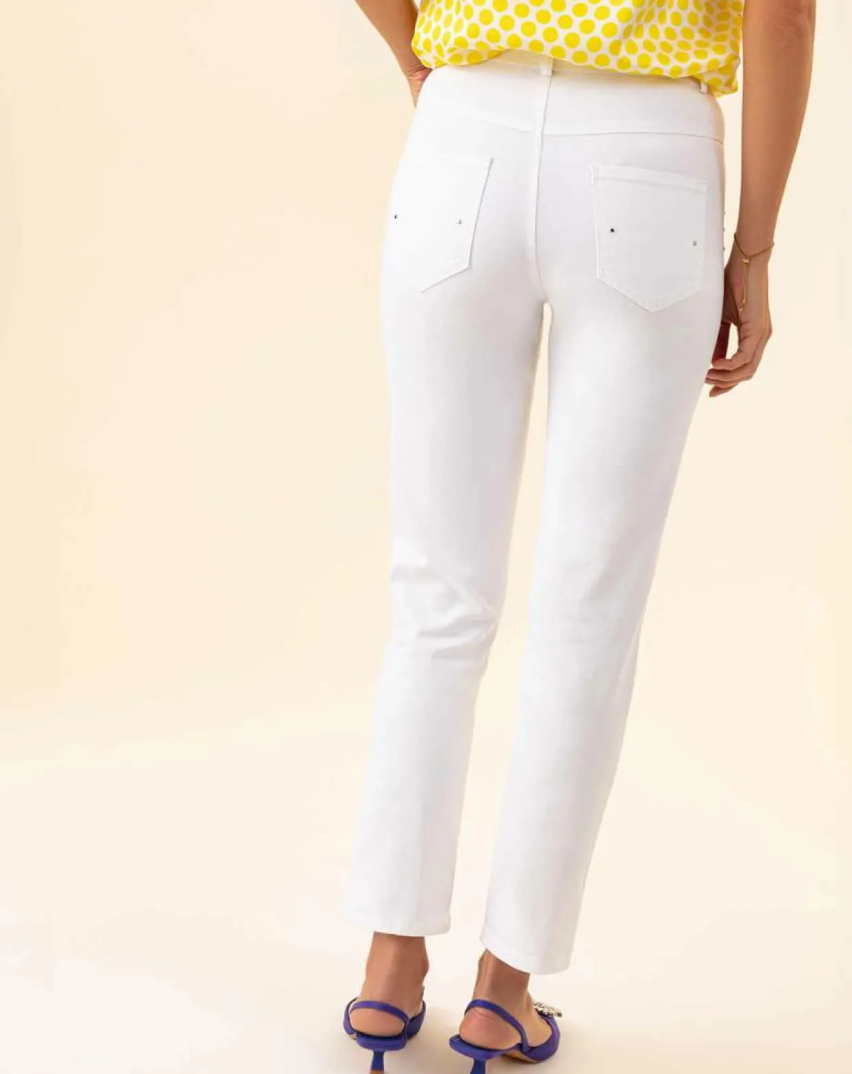 Jean Trefle blanc-Bleu Blanc Rouge New
