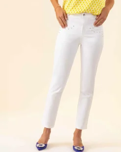 Jean Trefle blanc-Bleu Blanc Rouge New