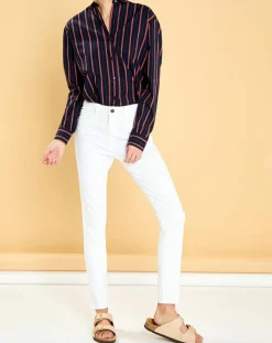 Jean Twiggy blanc-Acquaverde Online
