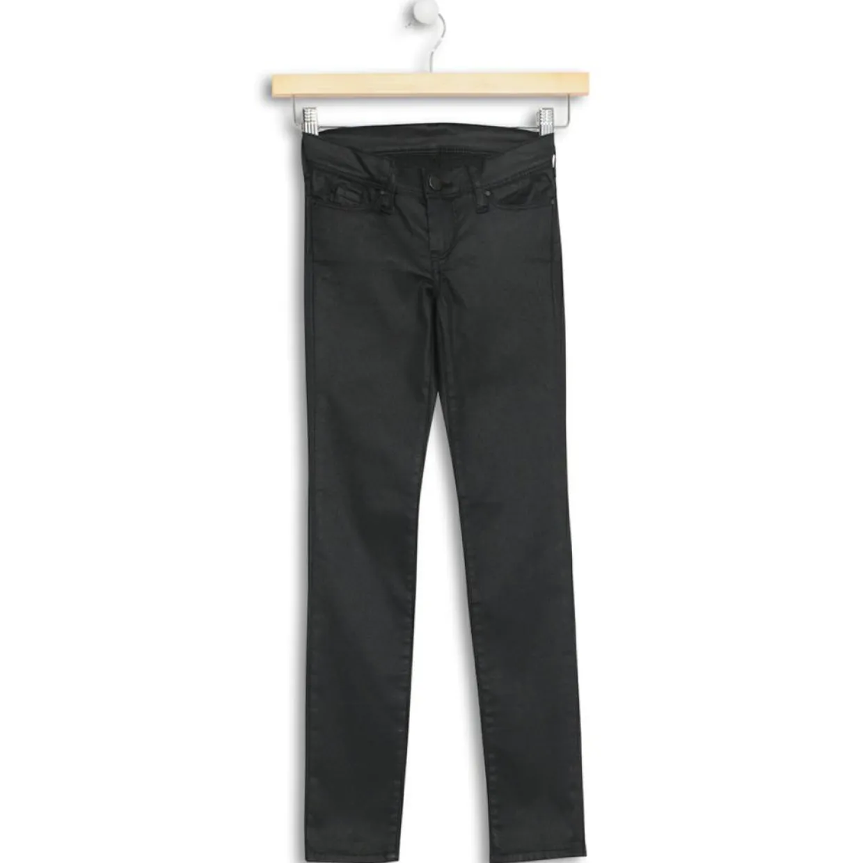 Enfant Teddy Smith Fille^Jean Waxe en Toile de Coton noir