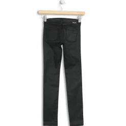 Enfant Teddy Smith Fille^Jean Waxe en Toile de Coton noir