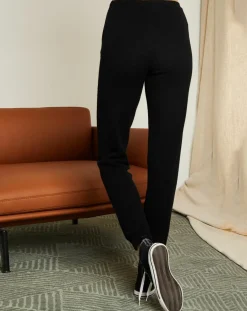Femme Miss Cashmere Pantalons^Jogging en Laine & Cachemire Salomé noir