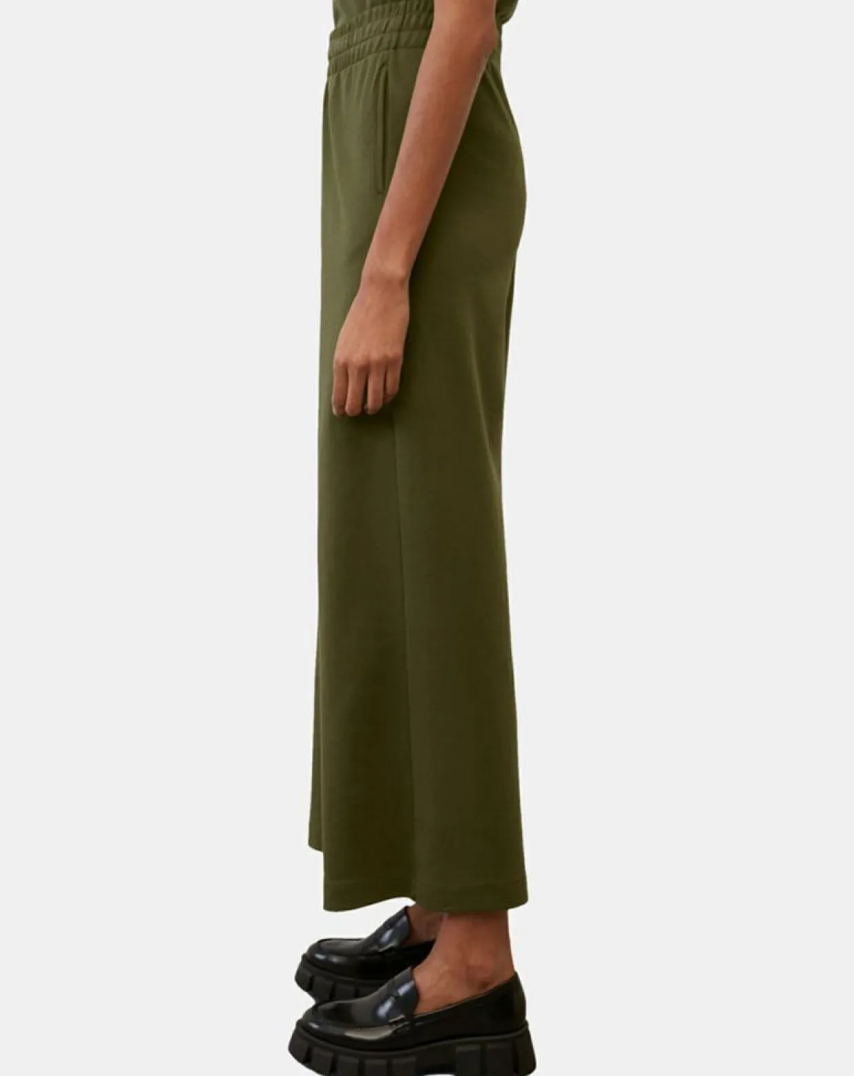 Femme Marc O'Polo Pantalons^Jogging large taille élastique kaki