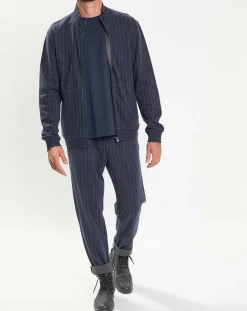 Homme Hackett London Pantalons^Jogging Regular Fit à rayures bleu nuit