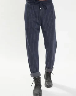 Homme Hackett London Pantalons^Jogging Regular Fit à rayures bleu nuit