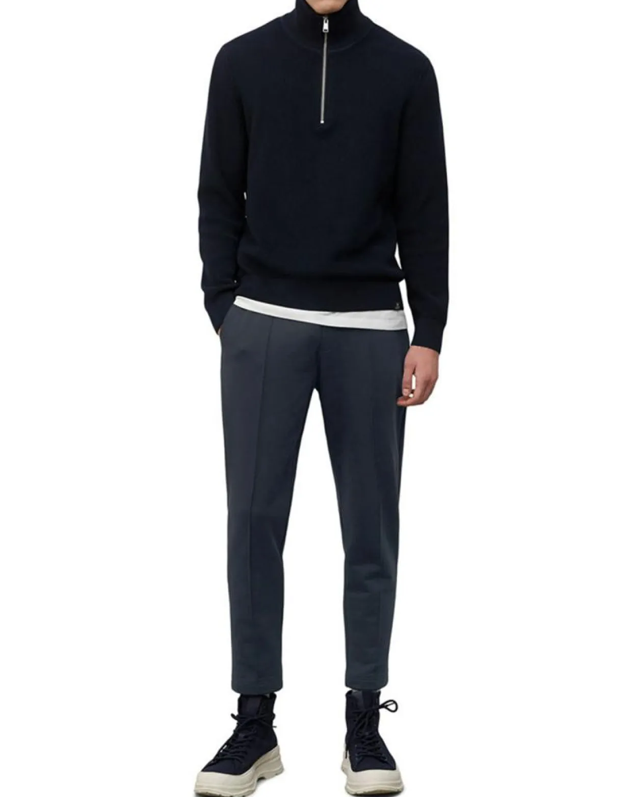 Jogging Smart Elastique bleu marine-Marc O'Polo Discount