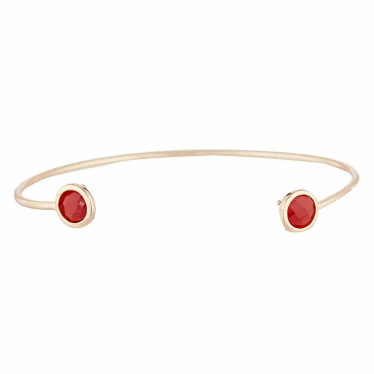 Femme Moonstone Bracelets^Jonc Aya Cornaline en laiton doré