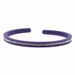 Jonc Gomme Strass 1 rang bleu bernadette-Les Interchangeables Outlet
