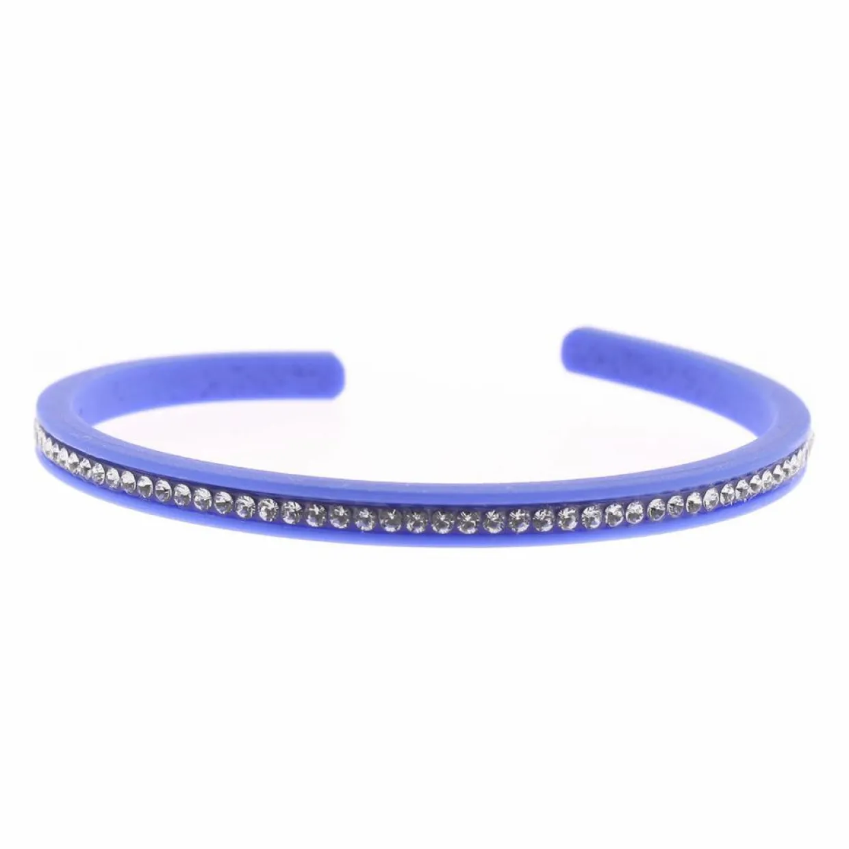 Jonc Gomme Strass 1 rang bleu-Les Interchangeables Clearance