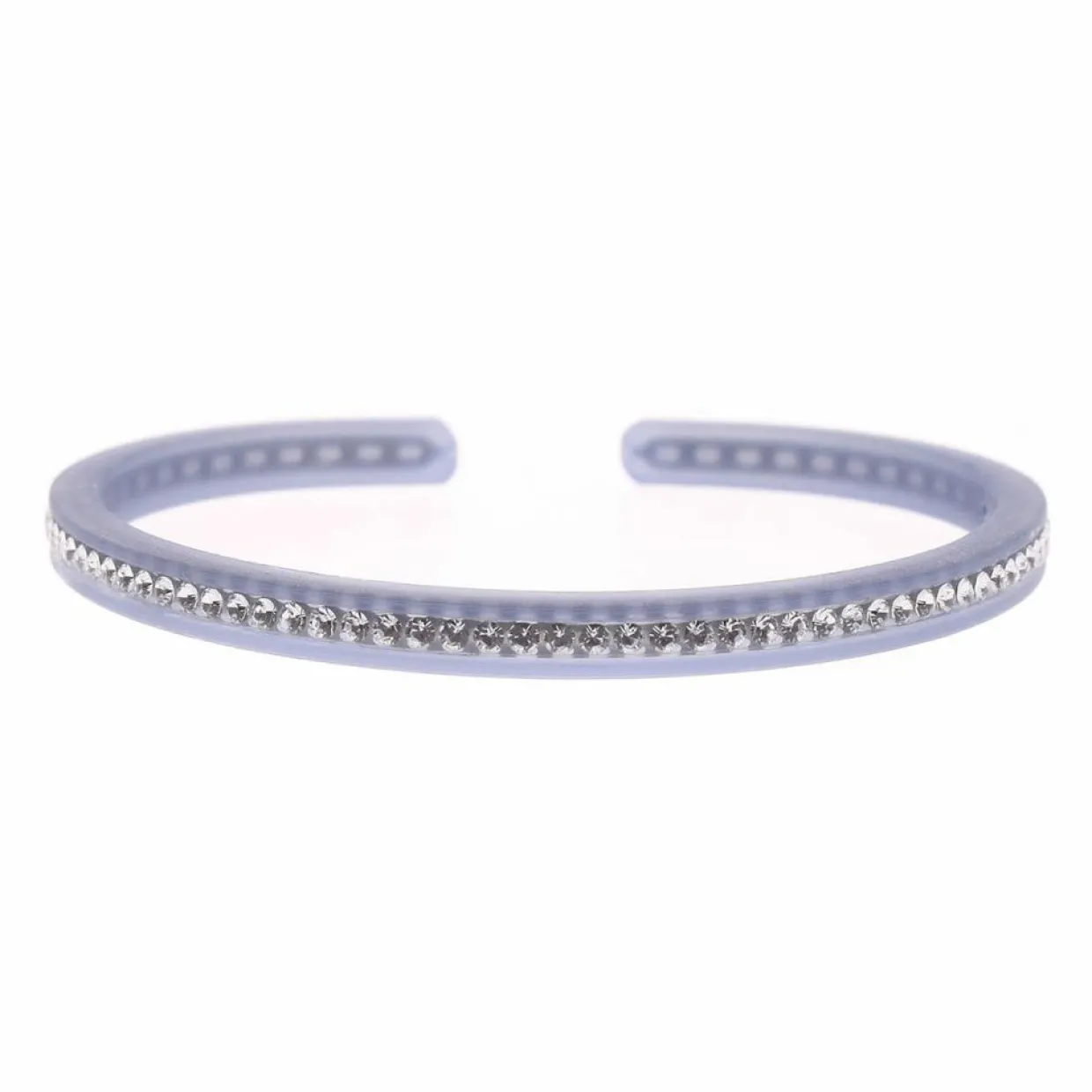 Femme Les Interchangeables Bracelets^Jonc Gomme Strass 1 rang lilas clair