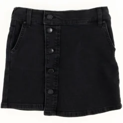 Enfant Pepe Jeans Fille^Jupe en Jean Hannah à boutons et asymétrique noire