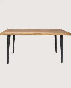 Kanpur - Table repas en suar massif L160 cm 6 pers.-Uniqka Outlet