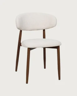 Uniqka Chaises^Kerin - Chaise en tissu et pieds métal