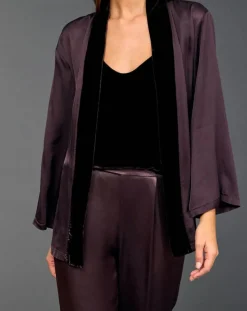 Kimono Ambre raisin-Lauren Vidal Outlet