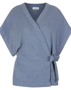 Femme Passionata Lingerie, Nuit^Kimono Kira gris chambray