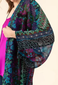 Kimono Magie bleu-Bleu Blanc Rouge