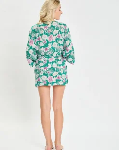 Femme Passionata Lingerie, Nuit^Kimono Naya imprimé grandes fleurs multicolore