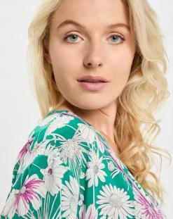 Femme Passionata Lingerie, Nuit^Kimono Naya imprimé grandes fleurs multicolore