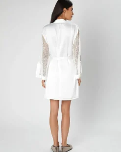 Kimono satiné Précieuse ivoire-Valege Discount