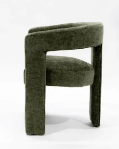 Uniqka Fauteuils^Lagon - Fauteuil de salon vert en tissu