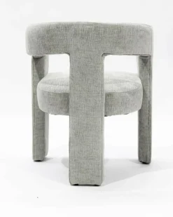Uniqka Fauteuils^Lagon - Fauteuil de salon gris en tissu design