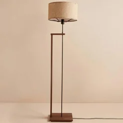 Lampadaire AYD beige/marron - D.38x20 cm-Opviq Sale