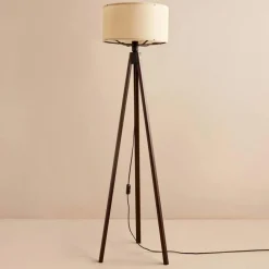 Sheen Lampadaire^Lampadaire AYD crème/marron - 140x20 cm