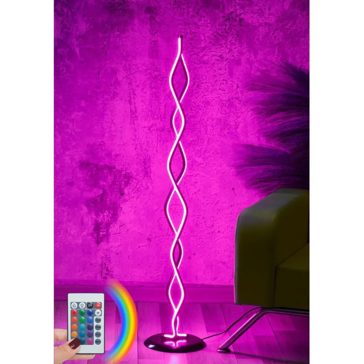 Lampadaire Catena multicolore - 25x25x120 cm-Sheen Discount