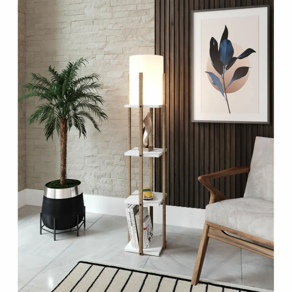 Sheen Lampadaire^Lampadaire Nora blanc - 21x36x135 cm