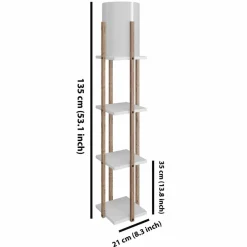 Sheen Lampadaire^Lampadaire Nora blanc - 21x36x135 cm