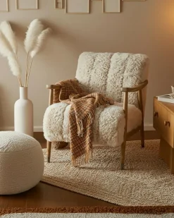 Lina - Fauteuil en bois massif-Uniqka Online