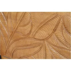 Bois & Chiffons Lits^Lit sculpté manguier floria marron - 165x212x110 cm