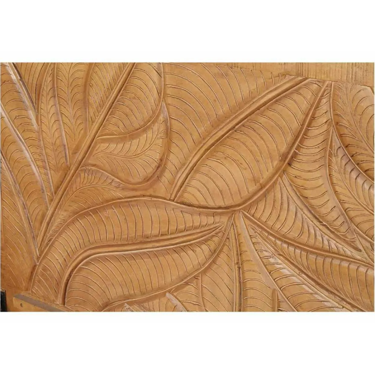 Bois & Chiffons Lits^Lit sculpté manguier floria marron - 165x212x110 cm