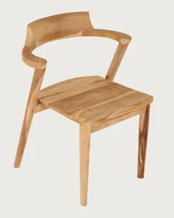 Uniqka Chaises^Lot de 2 Chaise Osaka en teck massif