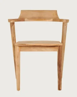 Uniqka Chaises^Lot de 2 Chaise Osaka en teck massif